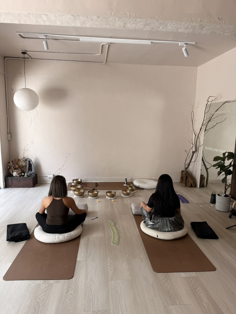 Mahabhuta 日式庭園氛圍空間中的雙人頌缽療癒